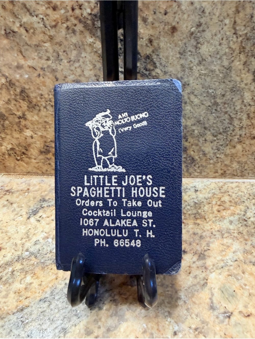 VTG- Little Joe's Spaghetti House Restaurant - Honolulu, HI -Mixer & Address Bk
